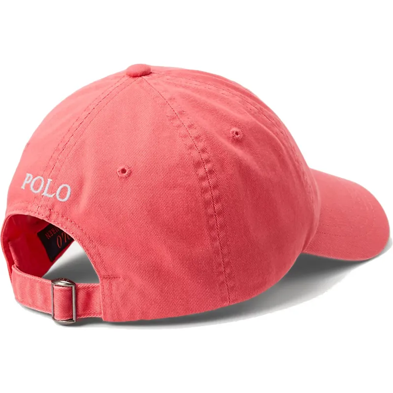 cappelli-curva-rosso-cinghia-regolabile-di-polo-ralph-lauren