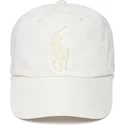 cappello-curvo-beige-chiaro-regolabile-con-logo-beige-big-pony-chino-classic-sport-di-polo-ralph-lauren