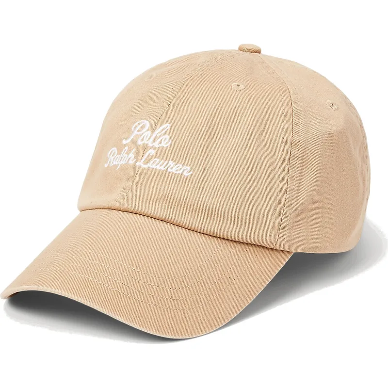 cappelli-curva-beige-cinghia-regolabile-di-polo-ralph-lauren
