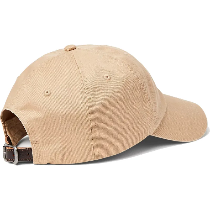 cappelli-curva-beige-cinghia-regolabile-di-polo-ralph-lauren