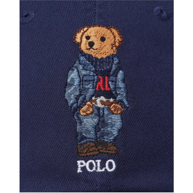 cappelli-curva-blu-marino-cinghia-regolabile-di-polo-ralph-lauren