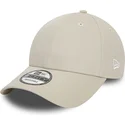 cappellino-curvo-beige-regolabile-9forty-essential-di-new-era