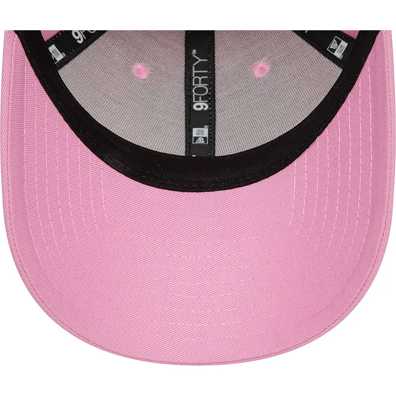 mutzen-gebogen-rosa-snapback-9forty-flawless-der-new-york-yankees-mlb-von-new-era