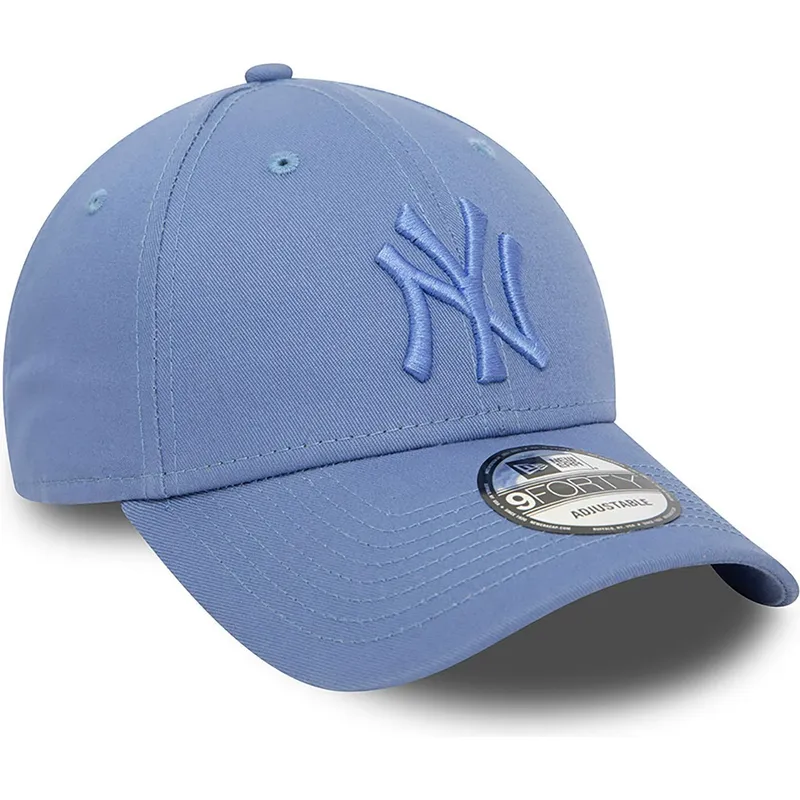 mutzen-gebogen-blau-verstellbares-band-9forty-league-essential-der-new-york-yankees-mlb-von-new-era