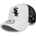 cappellino-trucker-bianco-e-nero-a-frame-league-essential-dei-chicago-white-sox-mlb-di-new-era