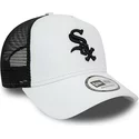 new-era-a-frame-league-essential-chicago-white-sox-mlb-white-and-black-trucker-hat