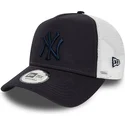 cappelli-curva-blu-marino-snapback-a-frame-league-essential-dei-new-york-yankees-mlb-di-new-era