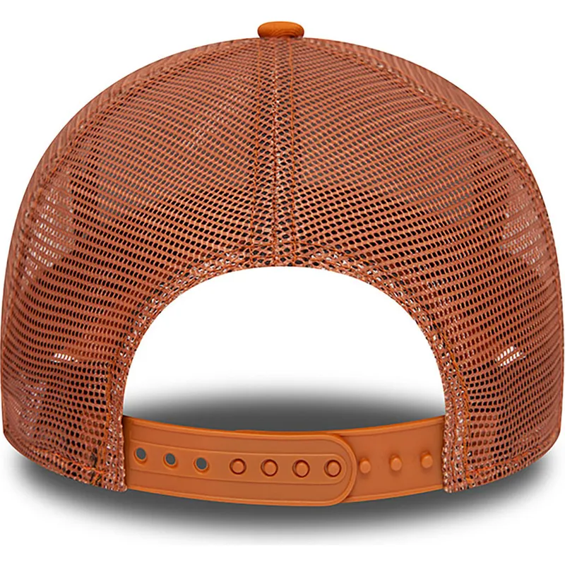 mutzen-gebogen-braun-snapback-a-frame-league-essential-der-los-angeles-dodgers-mlb-von-new-era