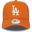 cappellino-trucker-marrone-a-frame-league-essential-dei-los-angeles-dodgers-mlb-di-new-era