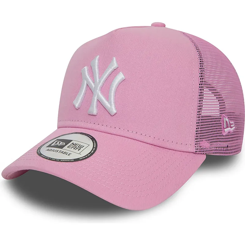 cappelli-curva-rosa-snapback-a-frame-league-essential-dei-new-york-yankees-mlb-di-new-era