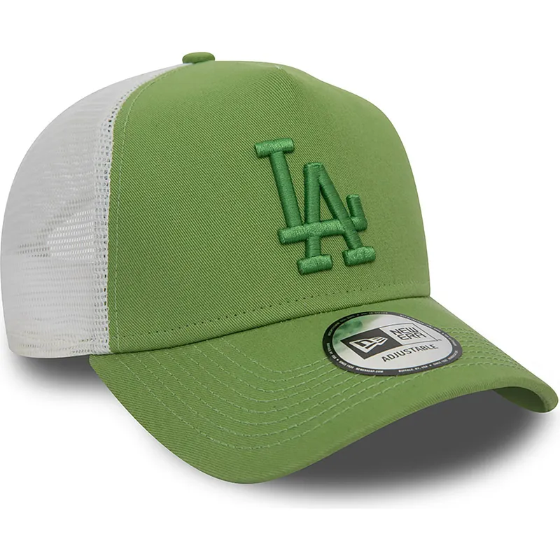 cappelli-curva-verde-snapback-a-frame-league-essential-dei-los-angeles-dodgers-mlb-di-new-era