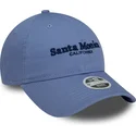 cappelli-curva-blu-cinghia-regolabile-9twenty-wordmark-dei-santa-monica-california-di-new-era