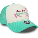 cappellino-trucker-bianco-e-verde-da-donna-a-frame-foam-front-di-miami-surf-club-florida-di-new-era