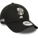 schwarze-verstellbare-9forty-minor-league-kappe-lansing-lugnuts-milb-von-new-era