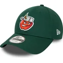 mutzen-gebogen-grun-verstellbares-band-9forty-minor-league-der-fort-wayne-tincaps-milb-von-new-era