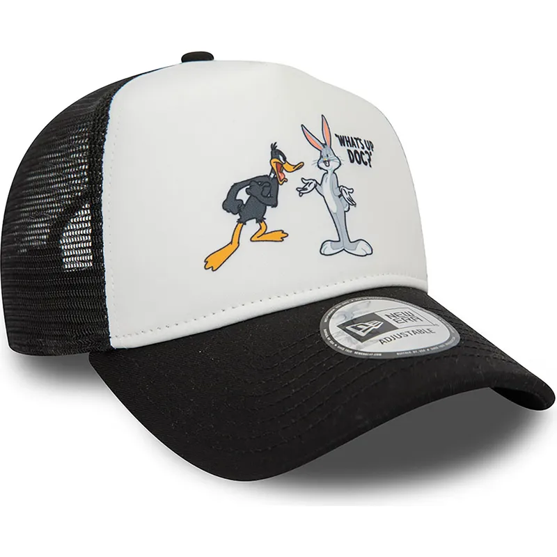 cappelli-curva-nero-snapback-a-frame-character-dei-bugs-bunny-y-pato-lucas-looney-tunes-di-new-era