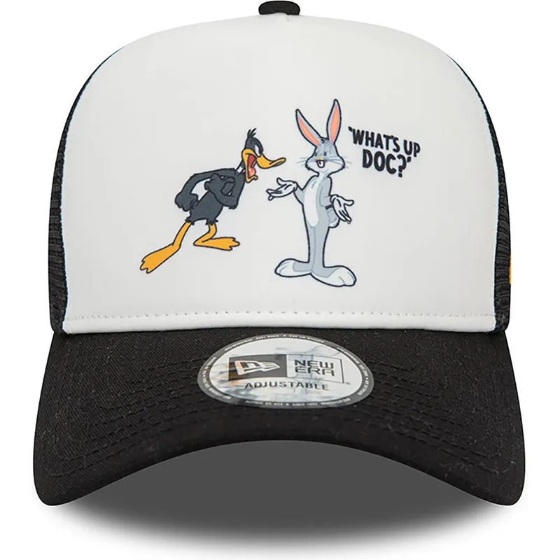 mutzen-gebogen-schwarz-snapback-a-frame-character-der-bugs-bunny-y-pato-lucas-looney-tunes-von-new-era