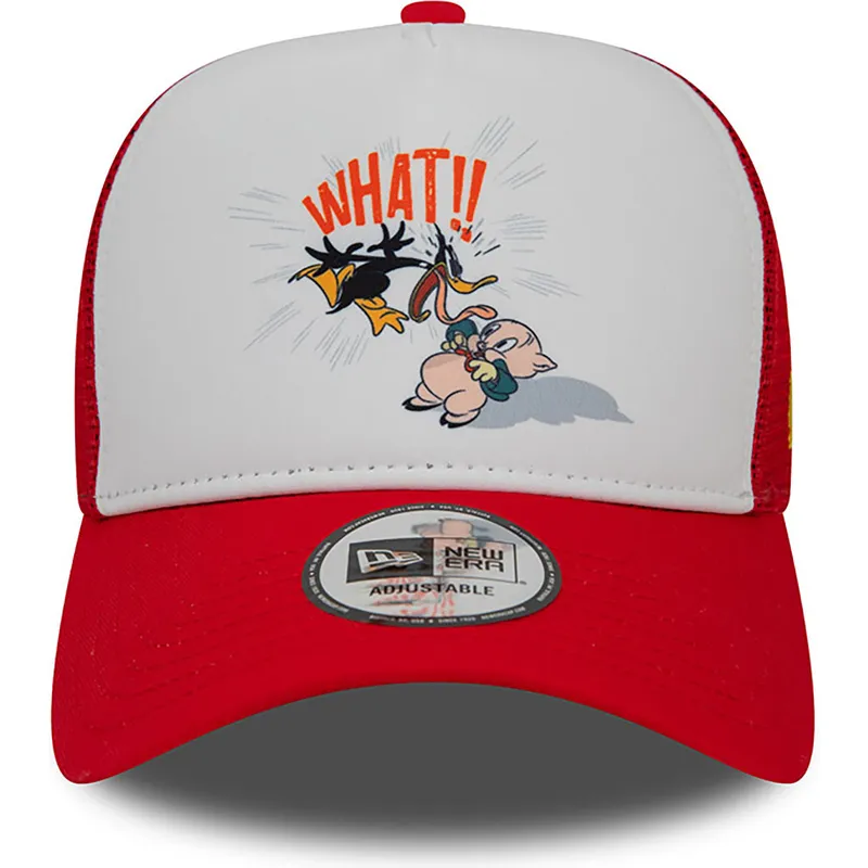 mutzen-gebogen-rot-snapback-a-frame-character-der-pato-lucas-y-porky-pig-looney-tunes-von-new-era