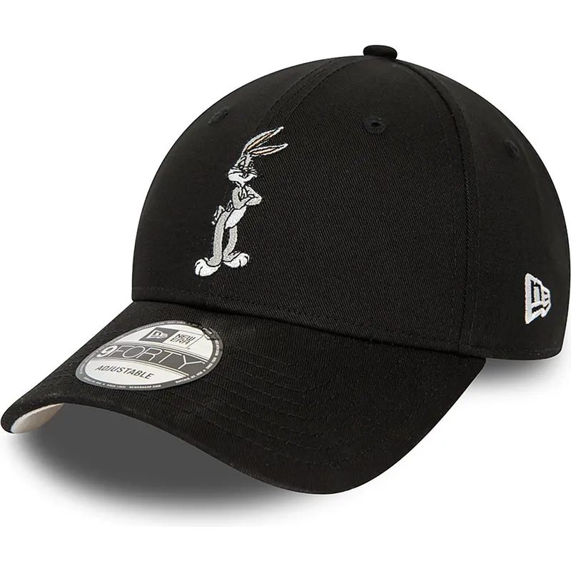 cappelli-curva-nero-cinghia-regolabile-9forty-character-dei-bugs-bunny-looney-tunes-di-new-era