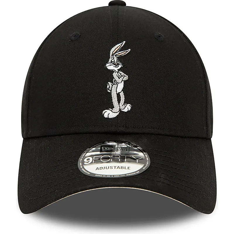 mutzen-gebogen-schwarz-verstellbares-band-9forty-character-der-bugs-bunny-looney-tunes-von-new-era mutzen-gebogen-schwarz-verstellbares-band-9forty-character-der-bugs-bunny-looney-tunes-von-new-era