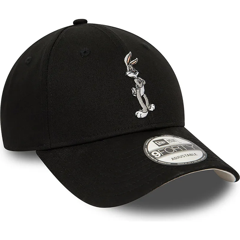 cappelli-curva-nero-cinghia-regolabile-9forty-character-dei-bugs-bunny-looney-tunes-di-new-era
