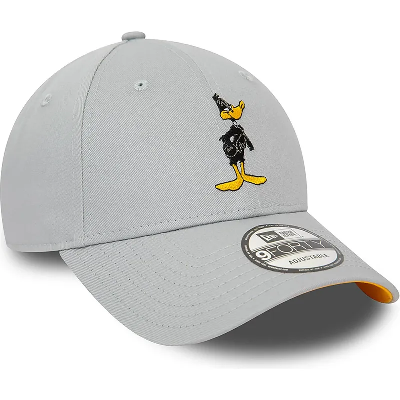mutzen-gebogen-grau-verstellbares-band-9forty-character-der-pato-lucas-looney-tunes-von-new-era