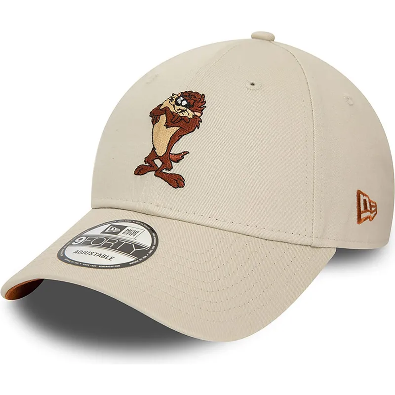 cappelli-curva-beige-cinghia-regolabile-9forty-character-de-diablo-dei-tasmania-looney-tunes-di-new-era