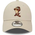 cappelli-curva-beige-cinghia-regolabile-9forty-character-de-diablo-dei-tasmania-looney-tunes-di-new-era