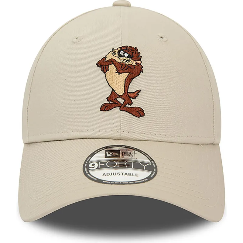 mutzen-gebogen-beige-verstellbares-band-9forty-character-de-diablo-der-tasmania-looney-tunes-von-new-era