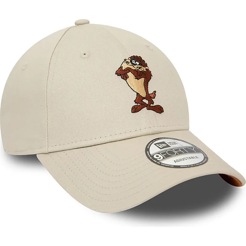 cappelli-curva-beige-cinghia-regolabile-9forty-character-de-diablo-dei-tasmania-looney-tunes-di-new-era