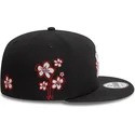 cappelli-piatta-nero-snapback-9fifty-flower-icon-dei-new-york-yankees-mlb-di-new-era
