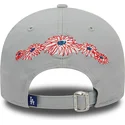 cappelli-curva-grigio-cinghia-regolabile-9forty-flower-icon-dei-los-angeles-dodgers-mlb-di-new-era