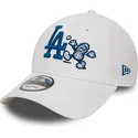 cappellino-curvo-bianco-regolabile-9forty-food-character-dei-los-angeles-dodgers-mlb-di-new-era