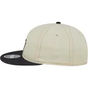 cappello-piatto-beige-e-blu-marino-regolabile-9fifty-retro-crown-denim-dei-new-york-yankees-mlb-di-new-era