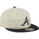 atlanta-braves-mlb-new-era-9fifty-retro-crown-denim-beige-och-marinbla-platt-keps