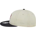 cappello-piatto-beige-e-blu-marino-9fifty-retro-crown-denim-di-boston-red-sox-mlb-di-new-era