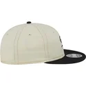 berretto-piatto-beige-e-nero-9fifty-retro-crown-denim-dei-chicago-white-sox-mlb-di-new-era