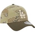 cappellino-visiera-curva-camouflage-snapback-9forty-a-frame-two-tone-tiger-dei-los-angeles-dodgers-mlb-di-new-era