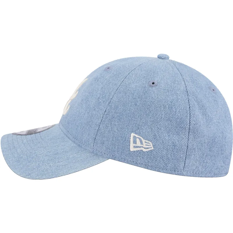 mutzen-gebogen-blau-verstellbares-band-9twenty-washed-denim-der-atlanta-braves-mlb-von-new-era