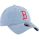 cappellino-curvo-blu-regolabile-9twenty-washed-denim-dei-boston-red-sox-mlb-di-new-era