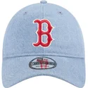 cappellino-curvo-blu-regolabile-9twenty-washed-denim-dei-boston-red-sox-mlb-di-new-era
