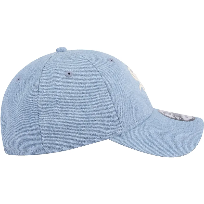 cappellino-curvo-blu-regolabile-9twenty-washed-denim-di-chicago-white-sox-mlb-di-new-era