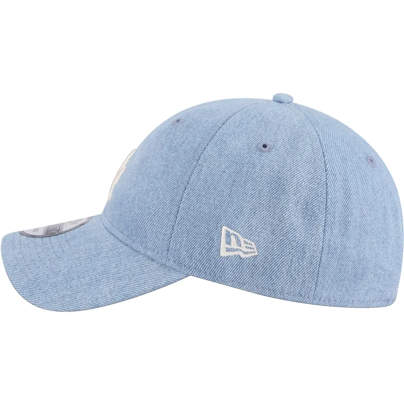 cappello-curvo-blu-regolabile-9twenty-washed-denim-dei-los-angeles-dodgers-mlb-di-new-era