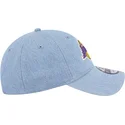 cappelli-curva-blu-cinghia-regolabile-9twenty-washed-denim-dei-los-angeles-lakers-nba-di-new-era