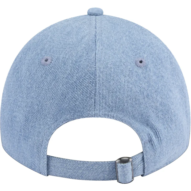 cappelli-curva-blu-cinghia-regolabile-9twenty-washed-denim-dei-new-york-yankees-mlb-di-new-era