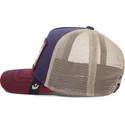 cappellino-trucker-blu-navy-beige-e-rosso-uccello-ye-olde-birdie-the-farm-retro-classic-di-goorin-bros