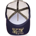 cappello-trucker-blu-navy-beige-e-rosso-uccello-ye-olde-birdie-the-farm-retro-classic-di-goorin-bros