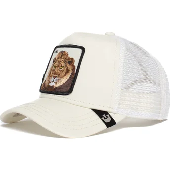 Gorra trucker blanca león The King Lion The Farm de Goorin Bros.