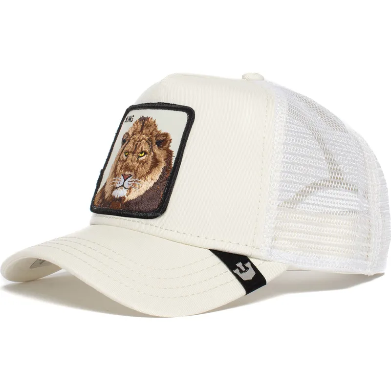 cappellino-trucker-bianco-leone-the-king-lion-the-farm-di-goorin-bros
