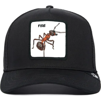 Goorin Bros. Fire The Farm Premium sort trucker cap med myre.